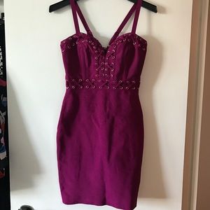 Bandage dress small wine / fuchsia
